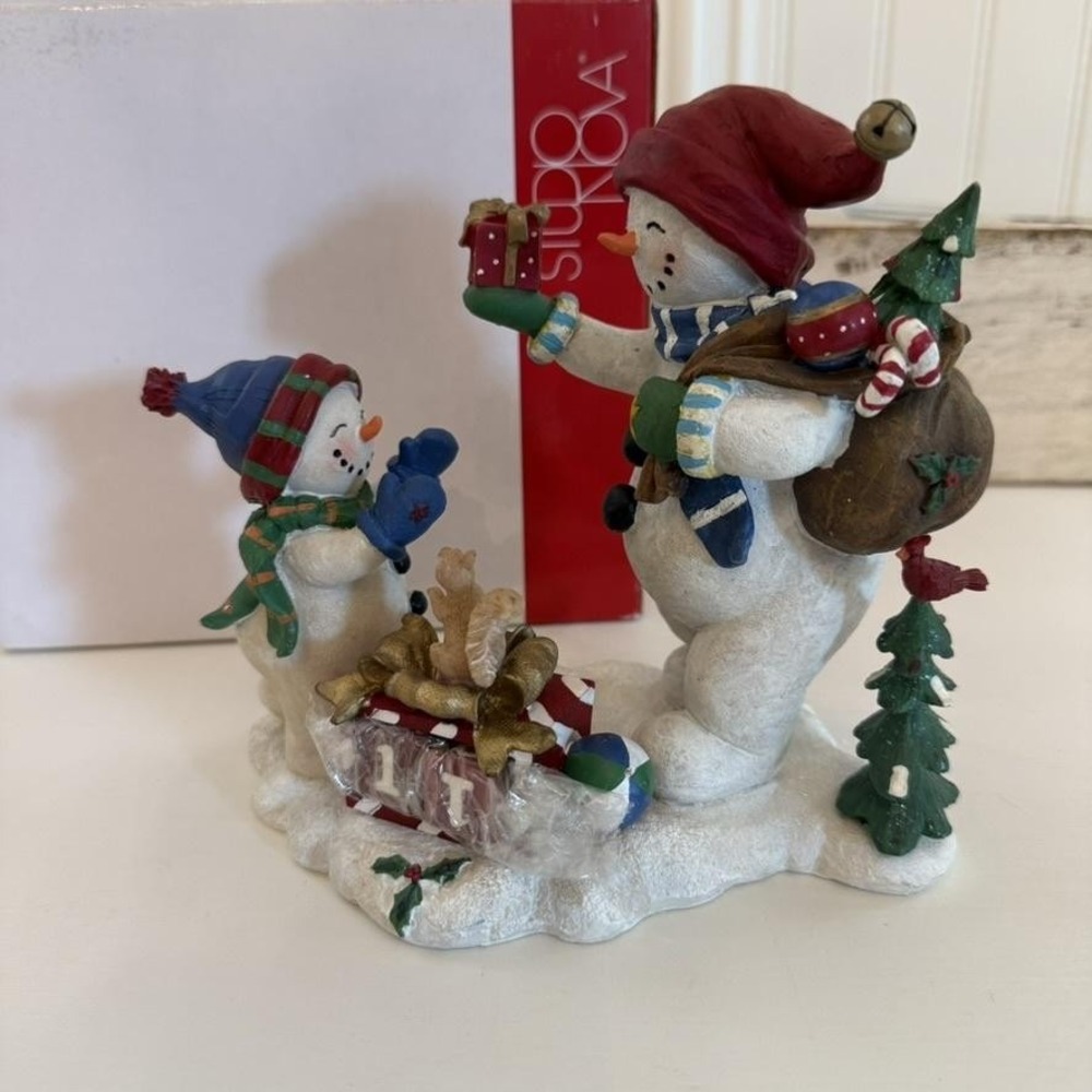 Studio Nova Snowman Countdown Calendar Christmas Resin Figurine Holiday Decor Bo
